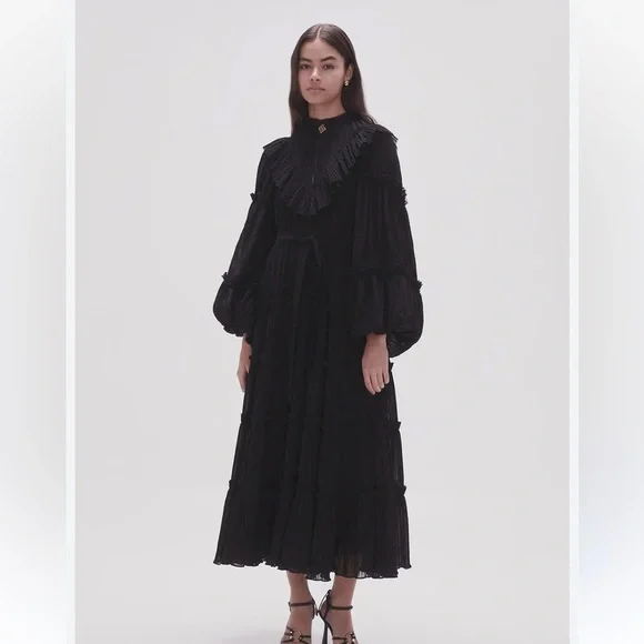 Aje Robyn Tiered Midi Dress - Picture 2 of 12